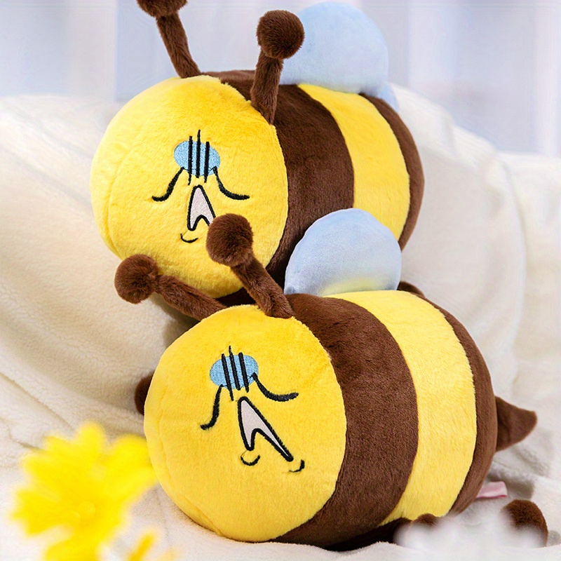 Kawaii Bee Plush Stuffed Animal Toys Soft Bumblebee Plush - Temu