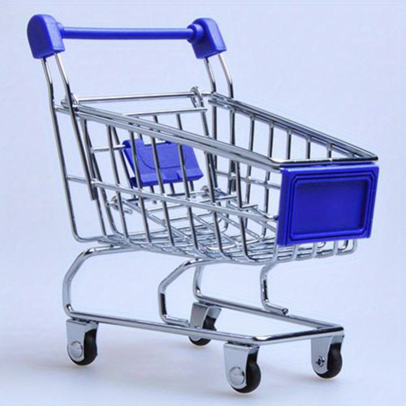 Mini Shopping Cart Creative Metal Mini Shopping Cart Crafts - Temu