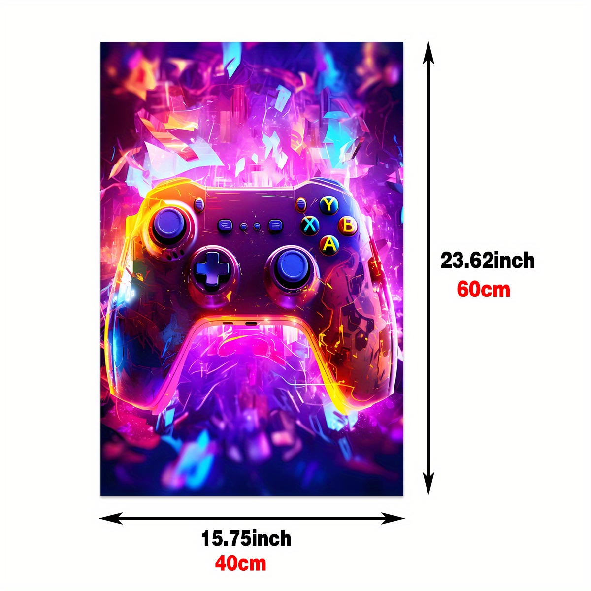 Poster, quadro Gaming Console Buttons Neon, Regalos, merch