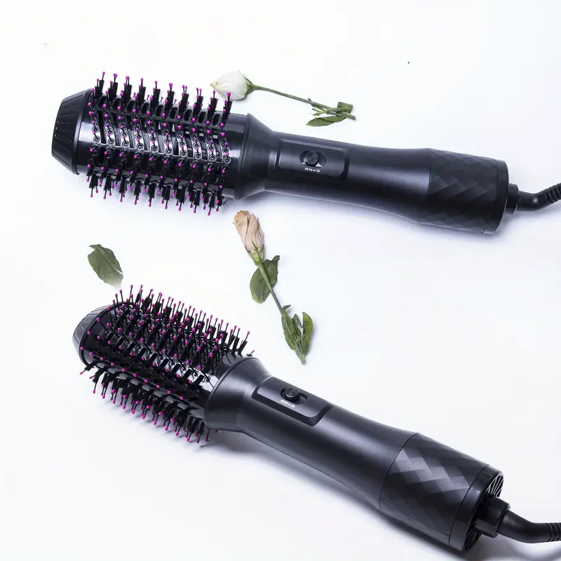 hair dryer brush 3 in 1 negative one step hair dryer volumizer blower anti static hair styler curler hair straightener brush details 0