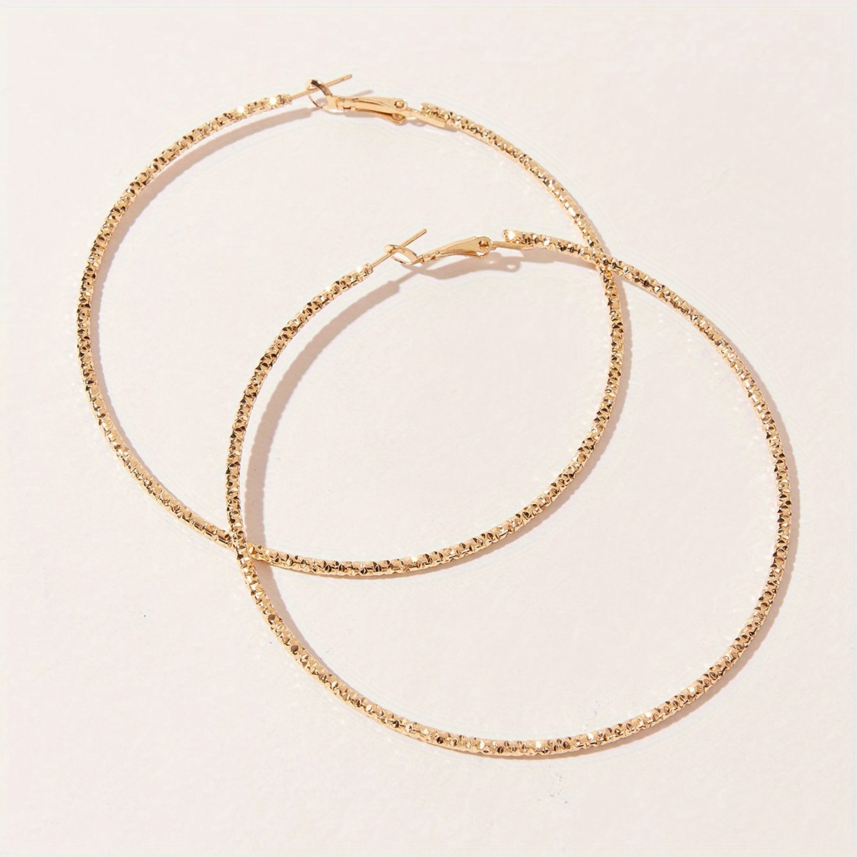 Image of Chic & Women's Hoop Earrings - Sexy/, Iron For Casual Attire & Parties, Exaggerated