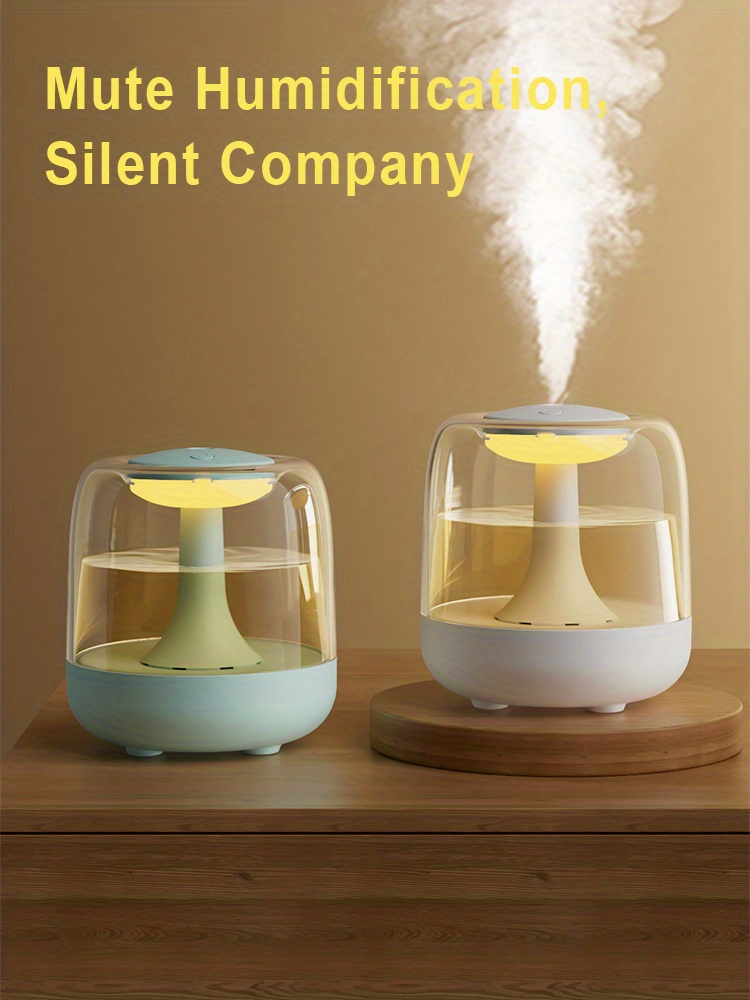 1pc 440ml cute mini air humidifier usb direct charge 44ml large mist volume mute aromatherapy night light for living room classroom bedroom office picnic travel details 4