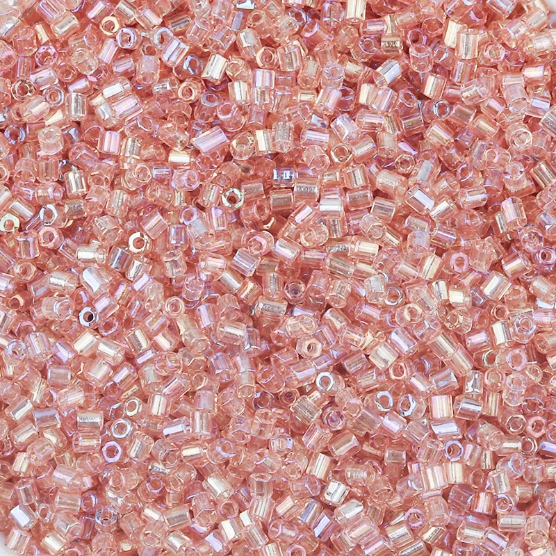 1100pcs Of Ab Color 2mm Bottle Packed Tubular Glass Seed Beads With Clasps