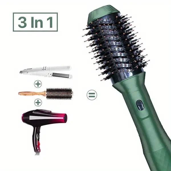 hair dryer brush 3 in 1 negative one step hair dryer volumizer blower anti static hair styler curler hair straightener brush details 6