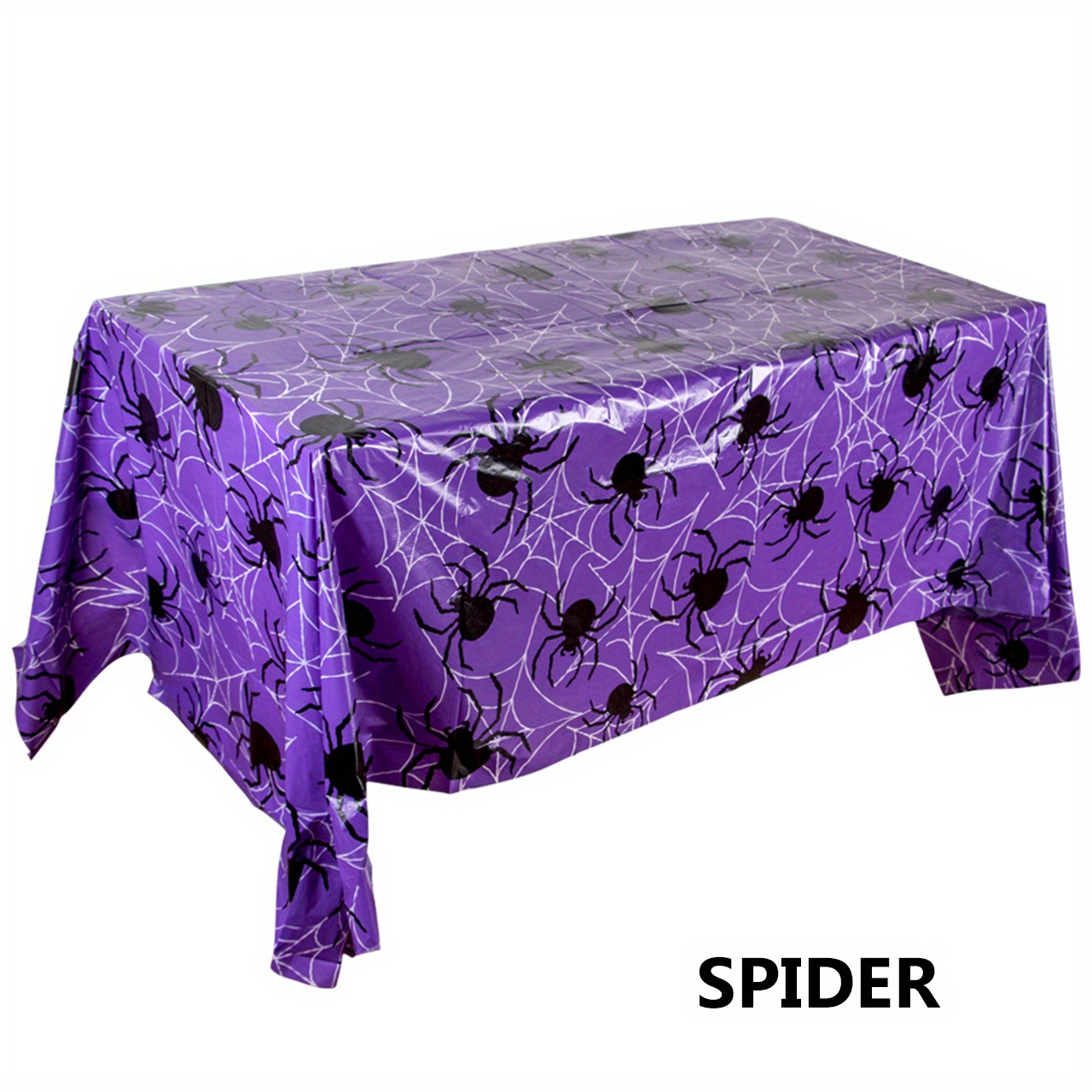 Waterproof Halloween Tablecloth 220x130cm Disposable Plastic Cover Spooky Decor