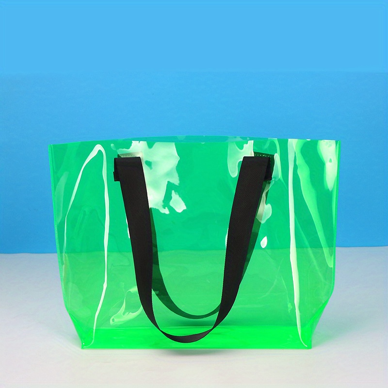PVC Laser Tasche Klar Kunststoff Tasche Tote Tasche Mode Pvc Große  Kapazität Sommer Wasserdichte Einkaufstasche Geschenk Tasche Schulter  Frauen tasche