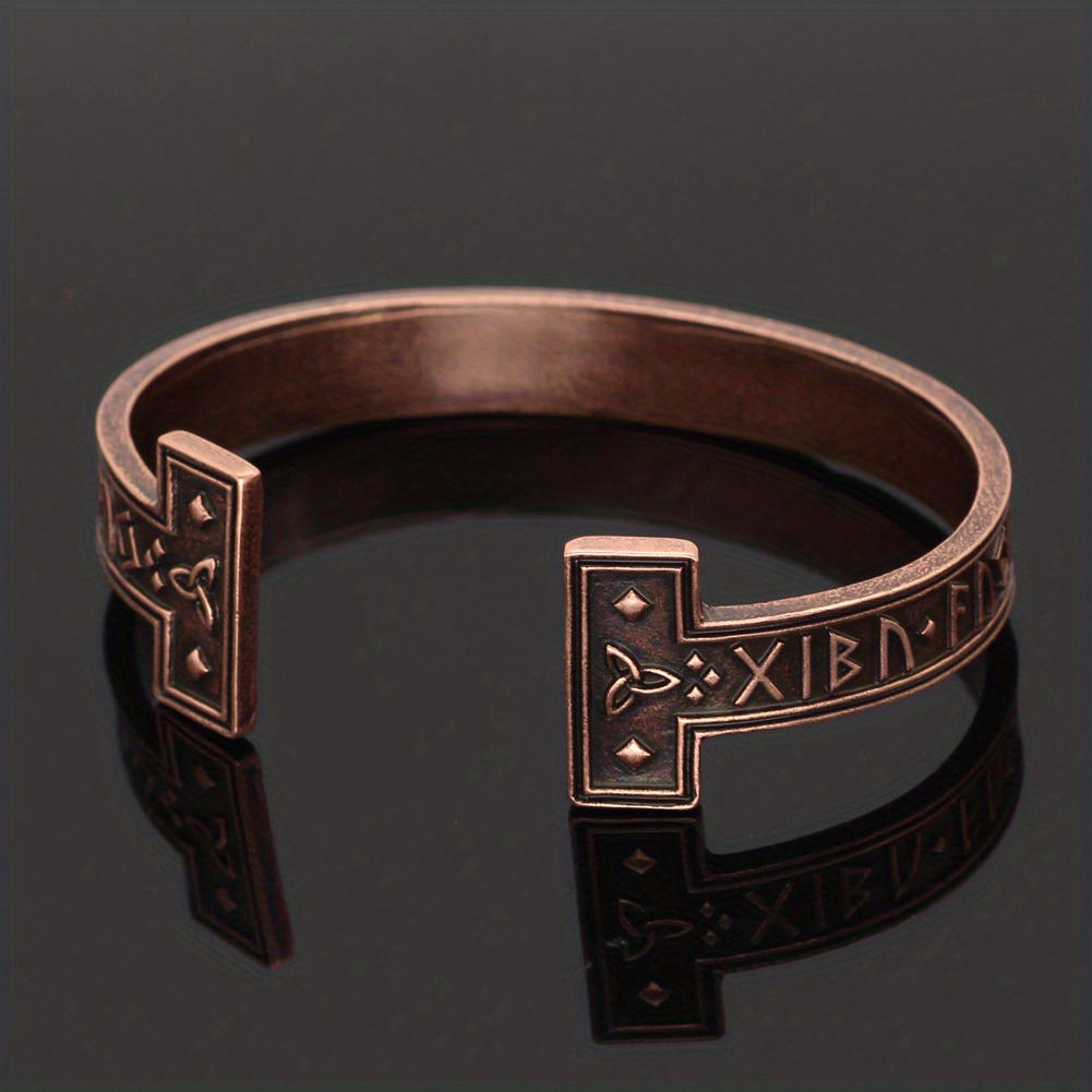 Retro Viking Rune Bracelet for Men, Holiday Gift