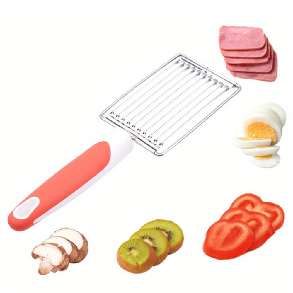 Tomato Slicer Cutter Stainless Steel Serrated Egg Fruit Cheese