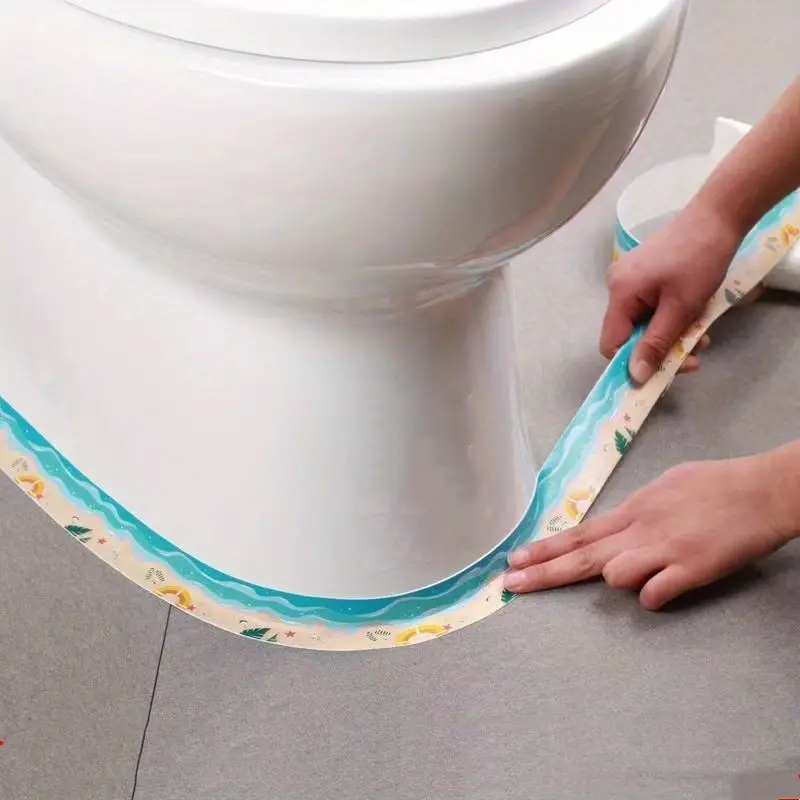 1roll waterproof anti mildew toilet caulk strip self adhesive sealing tape for kitchen bathroom bathroom waterproof tape to avoid wet kitchen sink beautiful seam stickers details 8
