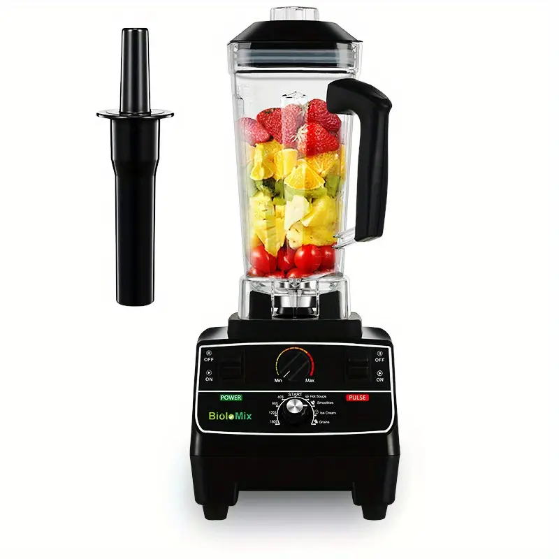 bpa free 2l jar 2200w professional smart timer pre programed blender mixer juicer food processor ice smoothies crusher details 15