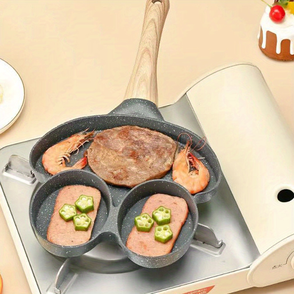 1pc, Nonstick Frying Pan (7.78''/8.26''), Heart Or Frog Shaped Skillet,  Sectional Egg Fry Pan, Pancake Pan, For Gas S… in 2023