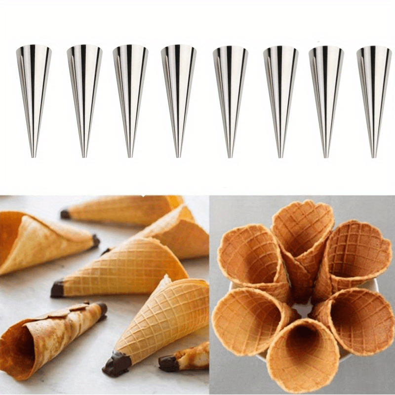 Cream Horn Mold Non stick Cannoli Forms Tubes Kits 18/0 Temu