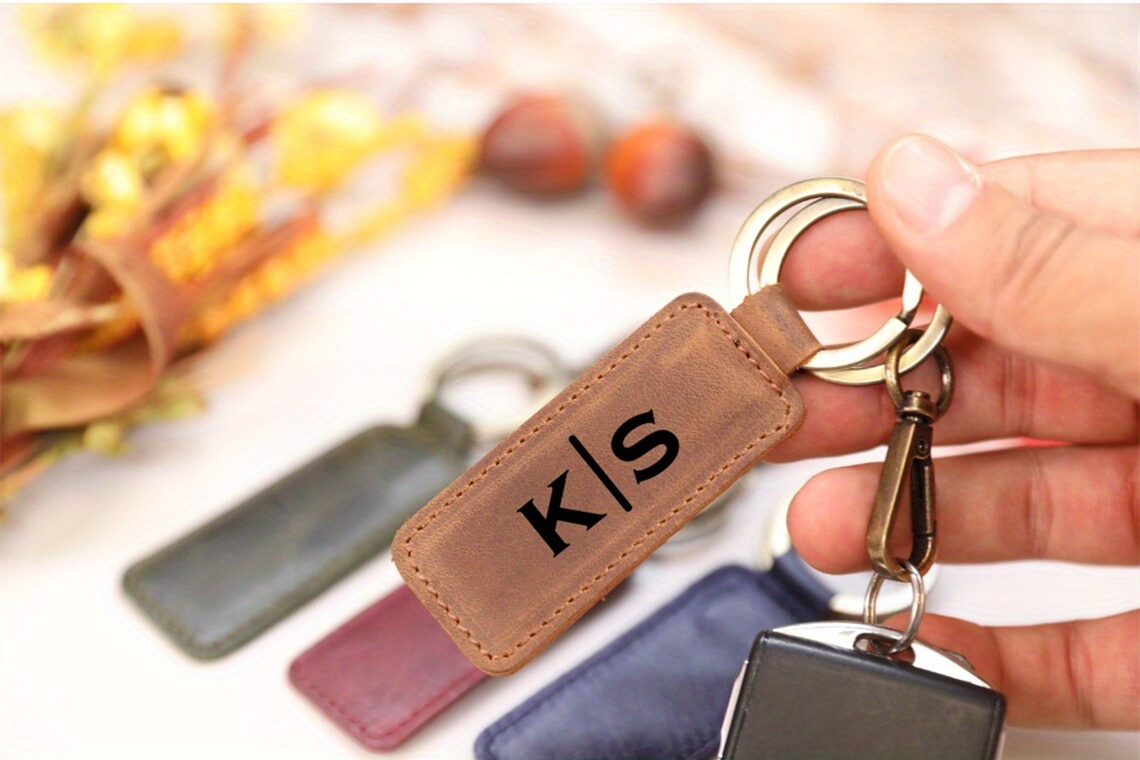 HifaCrafts Personalized Keychain, Customized Keychain, Key Chain Leather Keychain, Personalized Key Chain, Custom Key Chain