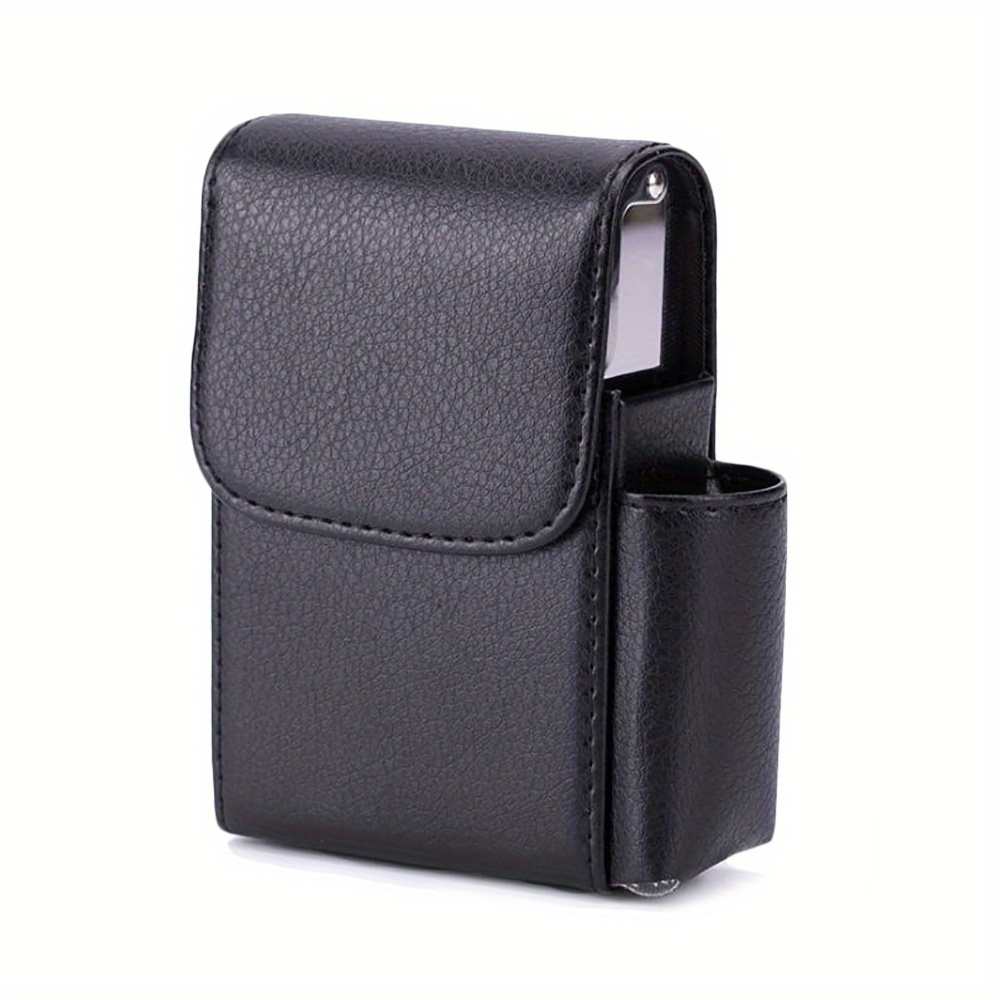  Portable Cigarette Case Holder, Flip Type PU Leather Box for 20  Regular Size Cigarettes Pressure Resistant and Fashionable Design : Health  & Household