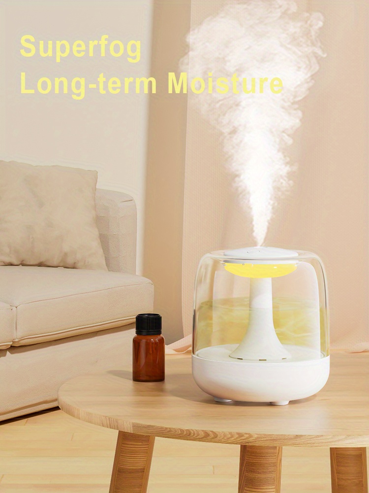 1pc 440ml cute mini air humidifier usb direct charge 44ml large mist volume mute aromatherapy night light for living room classroom bedroom office picnic travel details 2