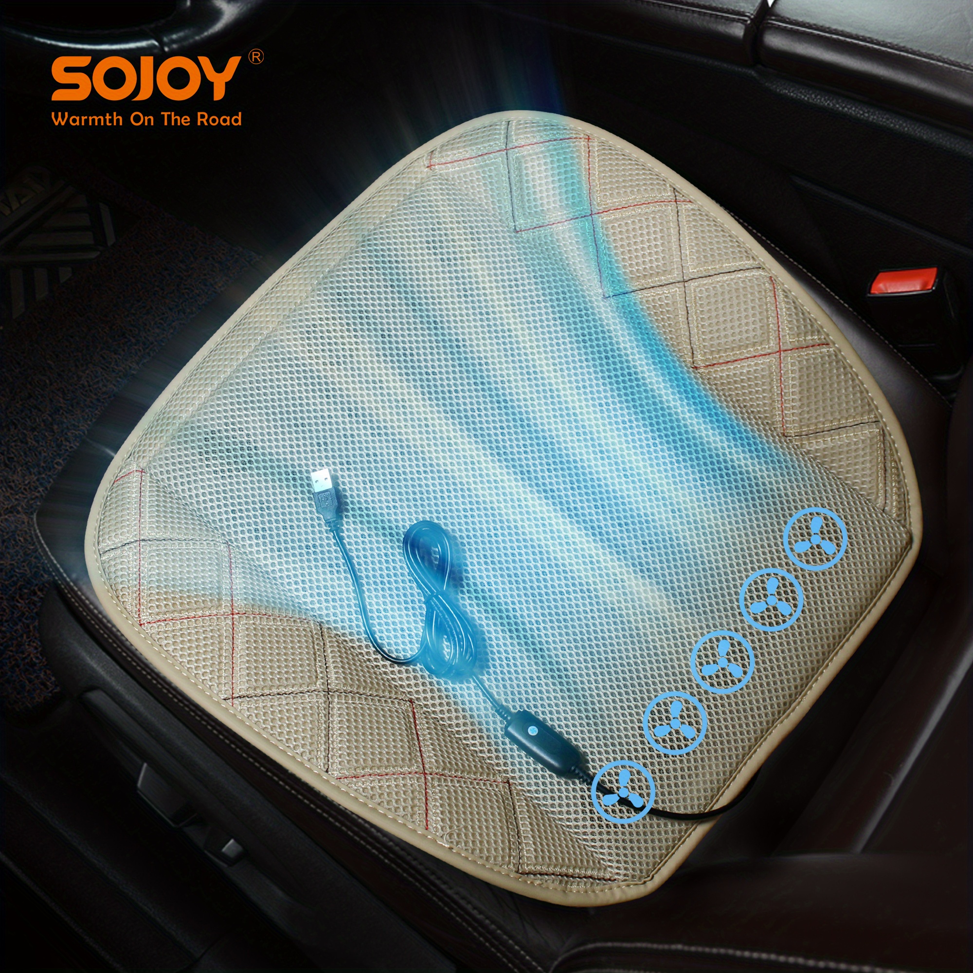 Stay Cool and Comfortable - Car Cool Air Seat Cushion