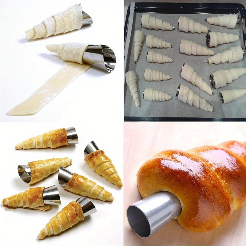 Cream Horn Mold Non stick Cannoli Forms Tubes Kits 18/0 Temu