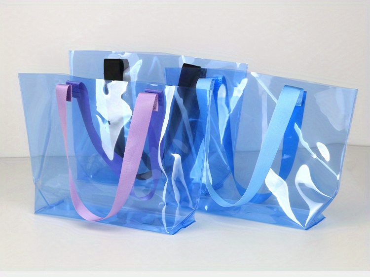 Laser Pvc Tote Bag Clothing Store Shopping Bag Promotion Temu
