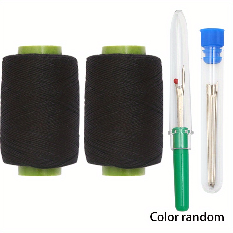 TEMU 2 Rolls Of +seam Ripper+10 Needles+storage Bottle Needle And Thread Sewing Set, Sewing Accessories Sewing Repair Tool Set, Used For Home Sewing