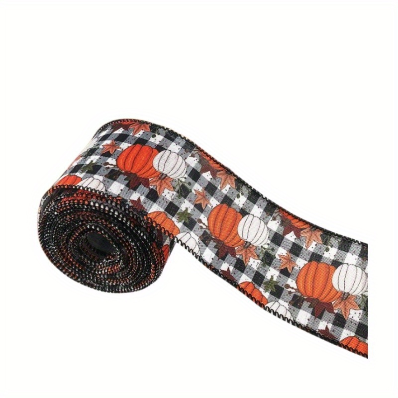 Buy 3/4 Inch Black & White Buffalo Plaid Ribbon on Black Nylon Webbing  Online