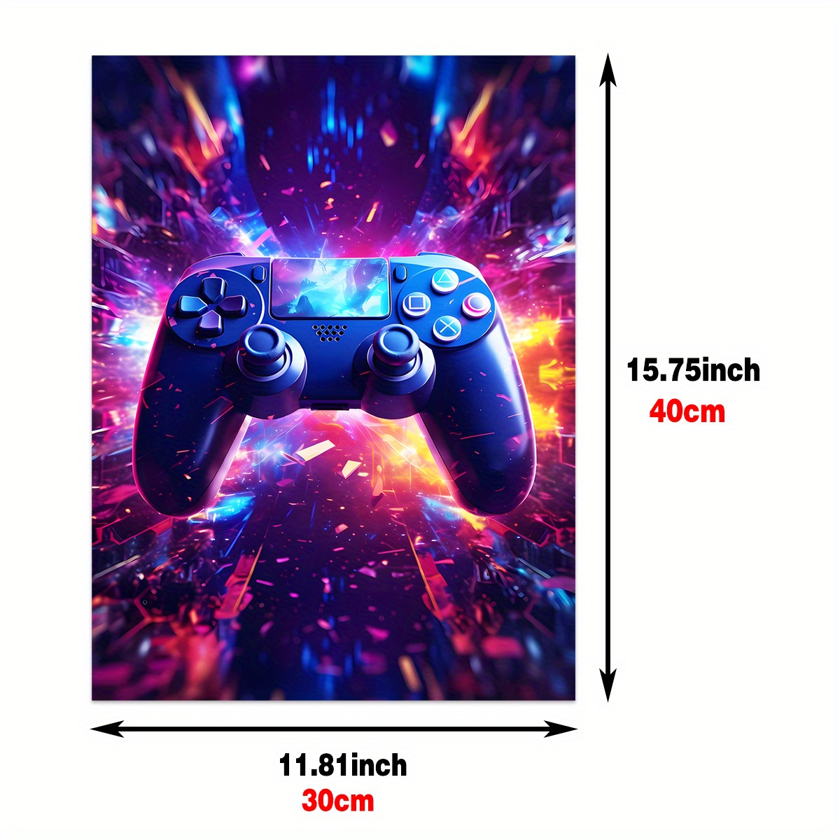 POSTER STOP ONLINE One More Life - Gaming Poster (Zombie Gamer Hand holding  Console Controller) (Size 24 x 36)