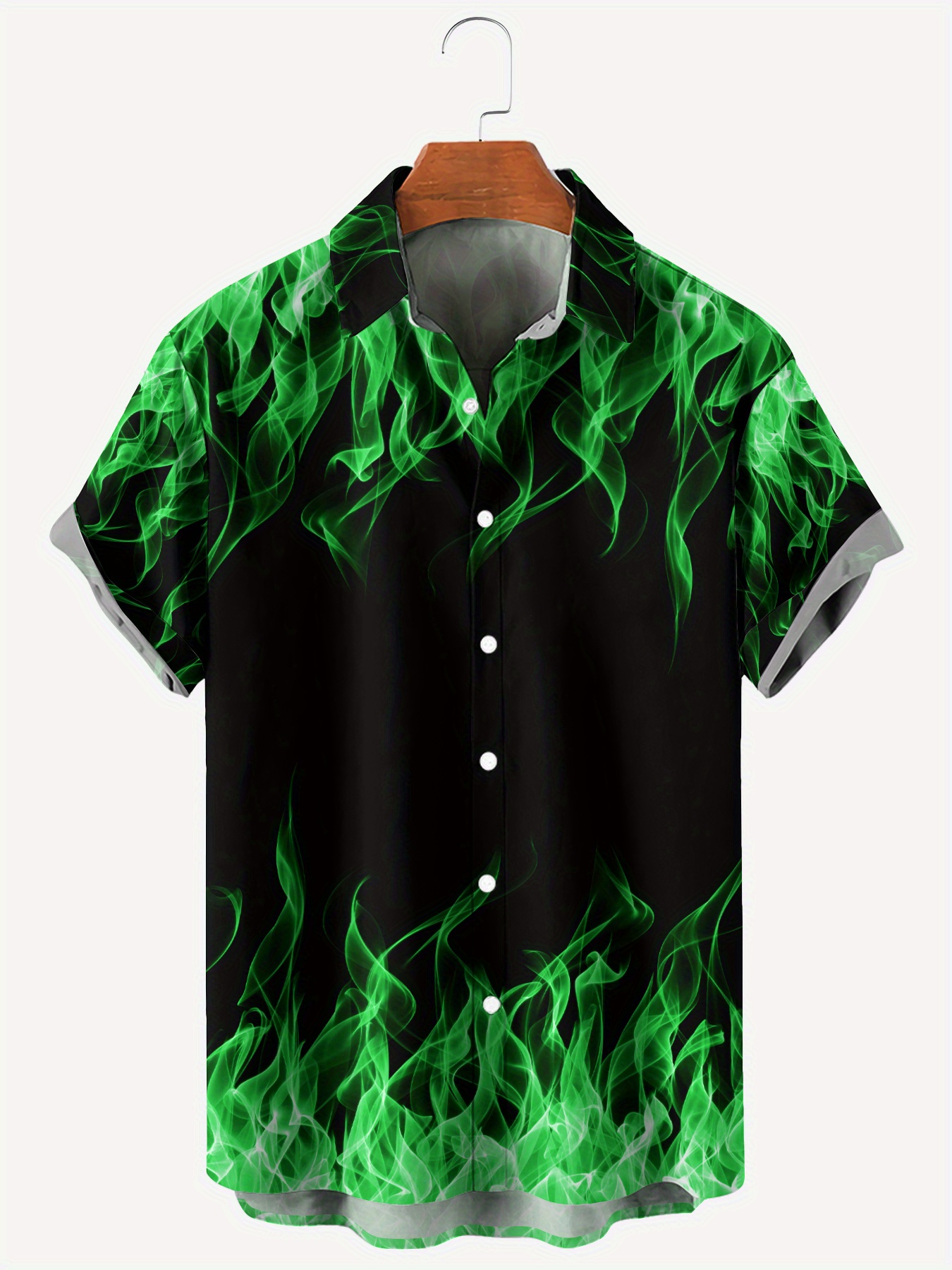 Short Sleeve Revere Flame Shirt