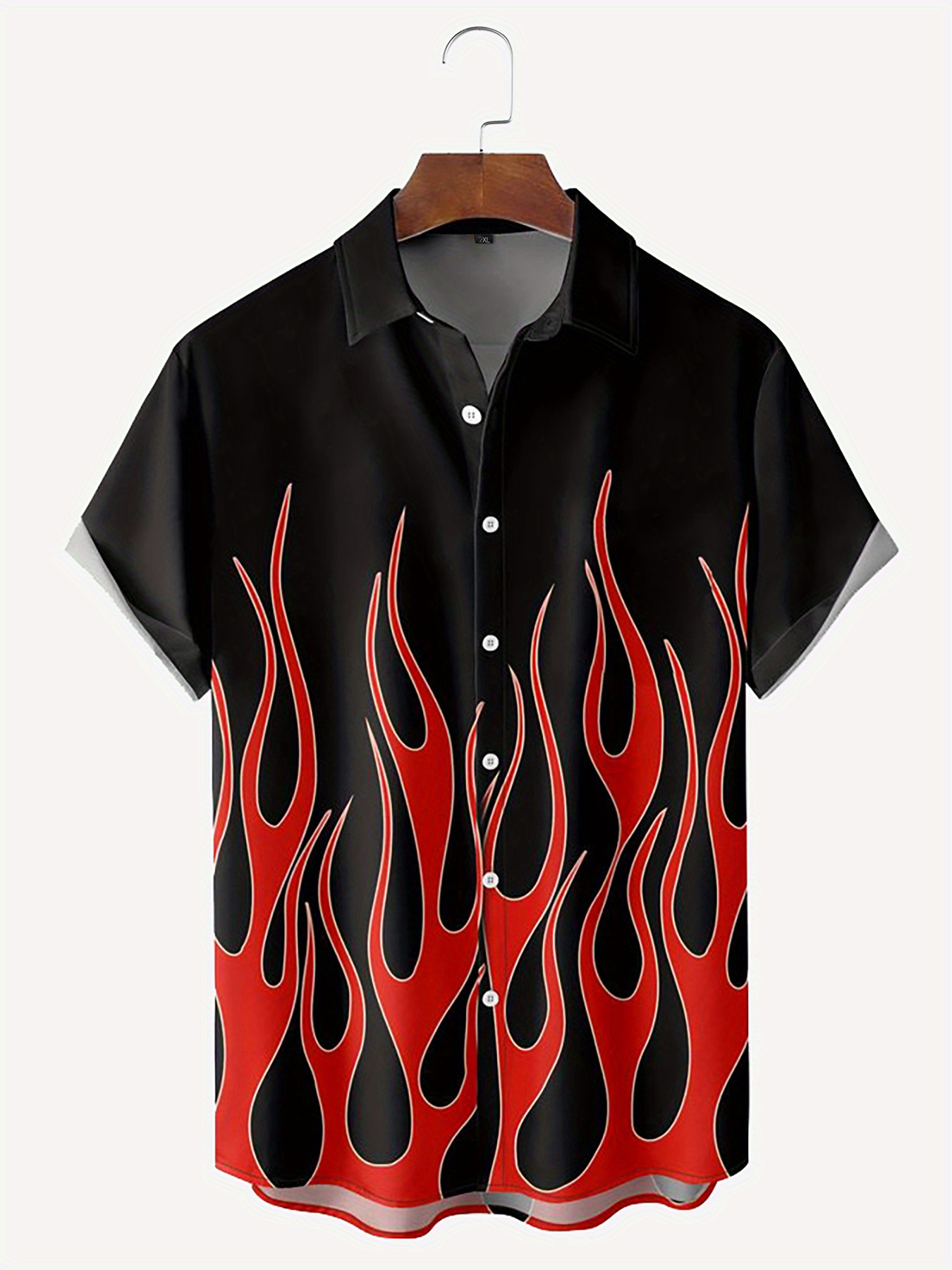 Regular Fit Short Sleeve Shirt - Tropical Flame