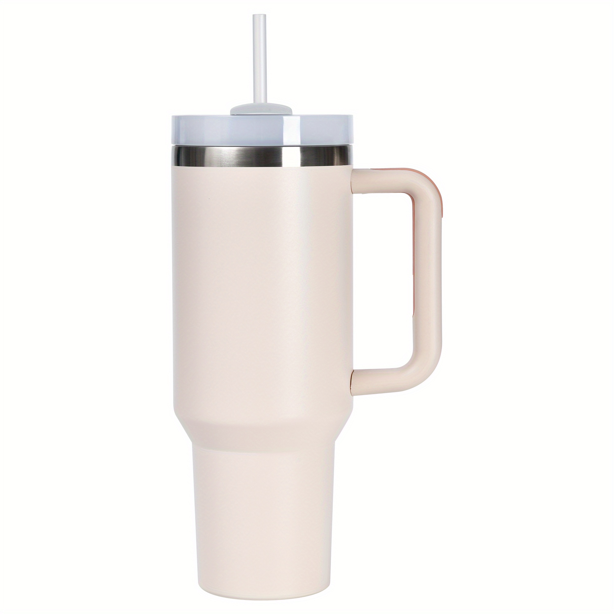 40 oz Tumbler With Handle Insulated Mug With Straw Lids Stainless Steel  Coffee Termos Cup In-Car Vacuum Flasks Bottle with logo