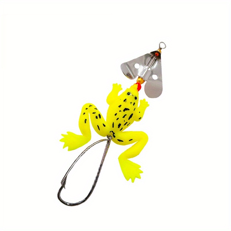Rotating Sequin Decoy Bait Snap Hook Spinning Spoon Frog - Temu