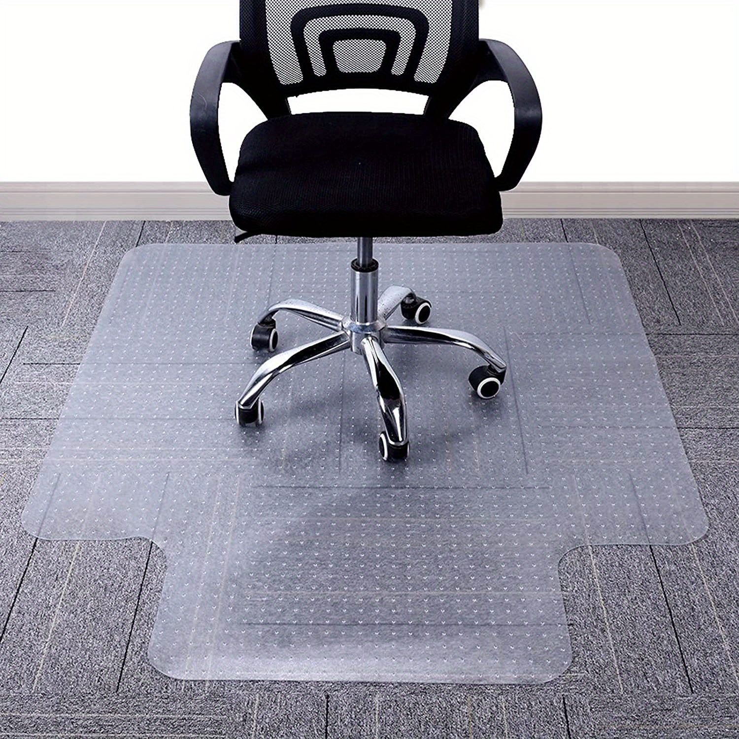 48 x 36 PVC Clear Non Slip Chair Desk Mat Wood Floor Computer Carpet  Protector