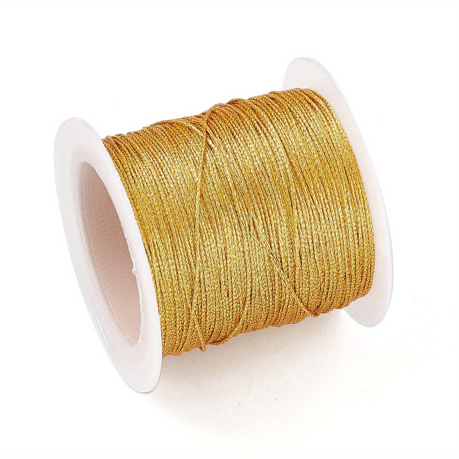 About 50 Meters Golden Silk Thread Diy Beading Thread - Temu