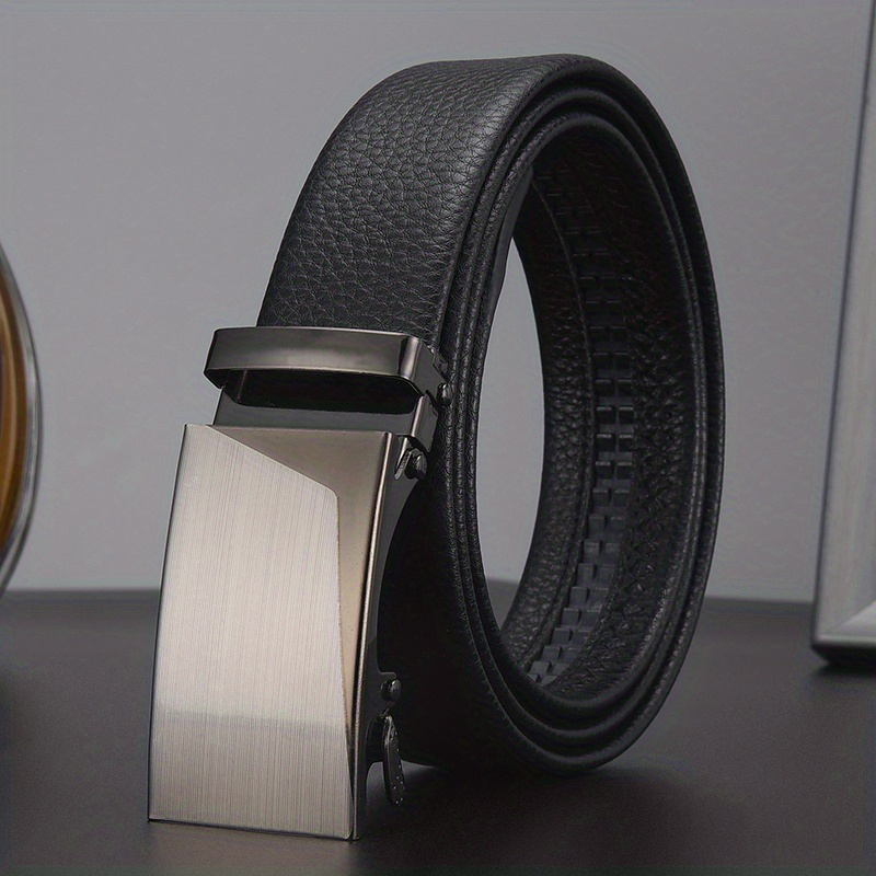 Men's Fashion Trend Turning Good Luck Black Automatic Belt - Temu