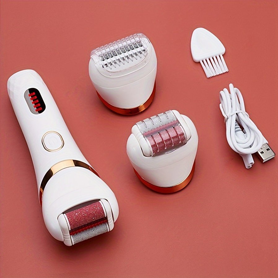 Buy White & Red Electric Foot Callus Remover with Two Speed Mode