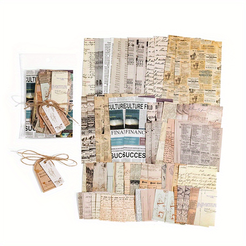 Vintage Material Paper Perfect For Diy Planner Scrapbook - Temu