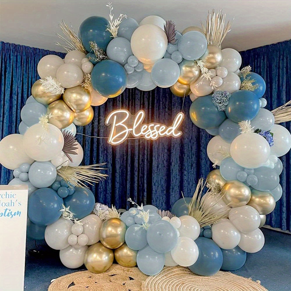 Dusty Blue Balloon Garland Kit - Perfect For Birthday, And Wedding ...