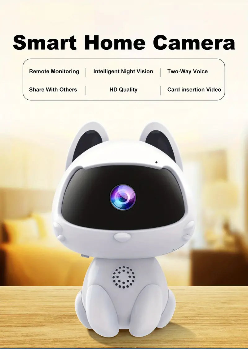 wireless home security ip camera motion detection smart indoor 1080p night vision wifi camera 2 4g wifi alarm push two way audio ip camera baby monitor with motion sensor and smart phone viewing app v380pro details 0