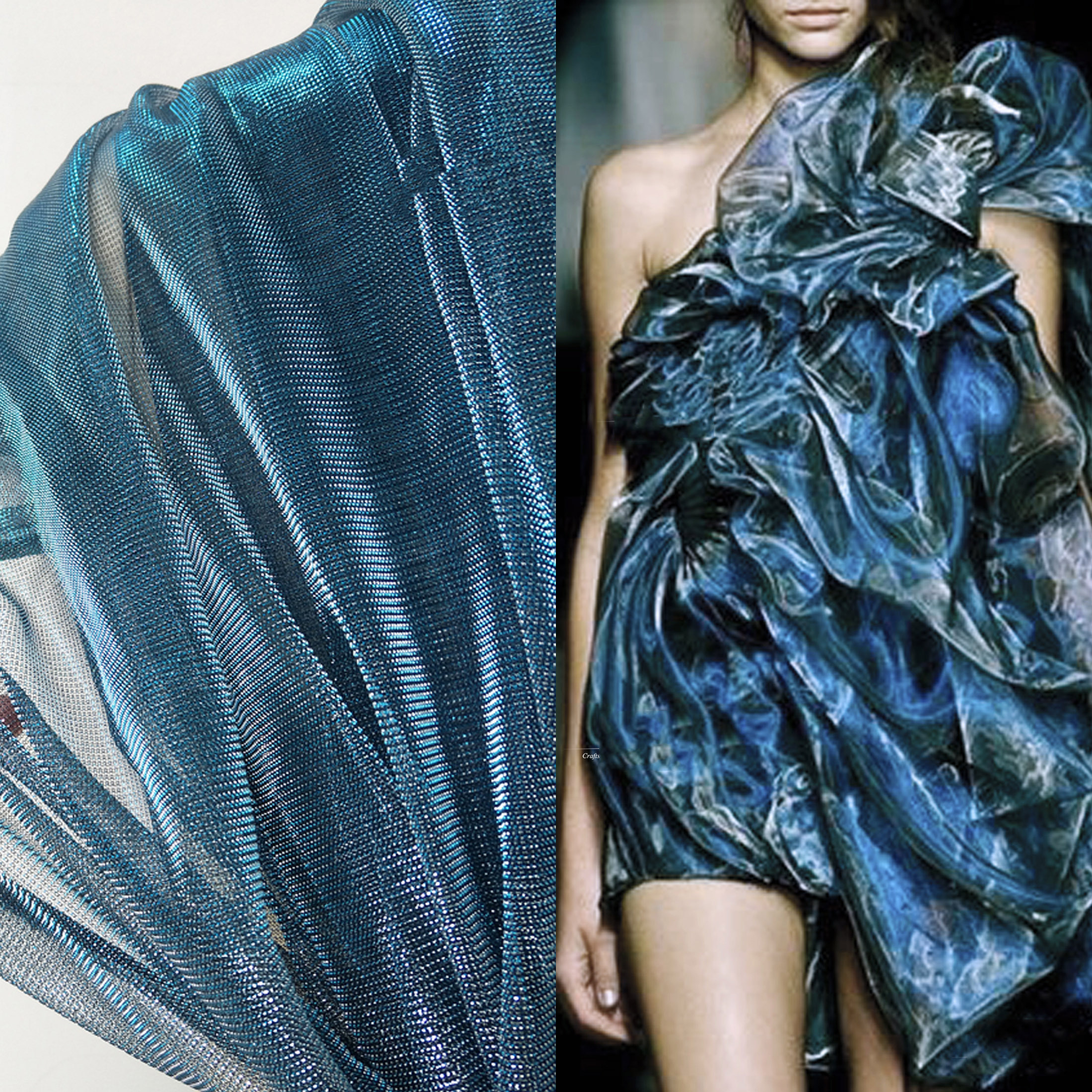 Dreamy Laser Gradient Yellow Green Blue Mesh Fabric Color Temu