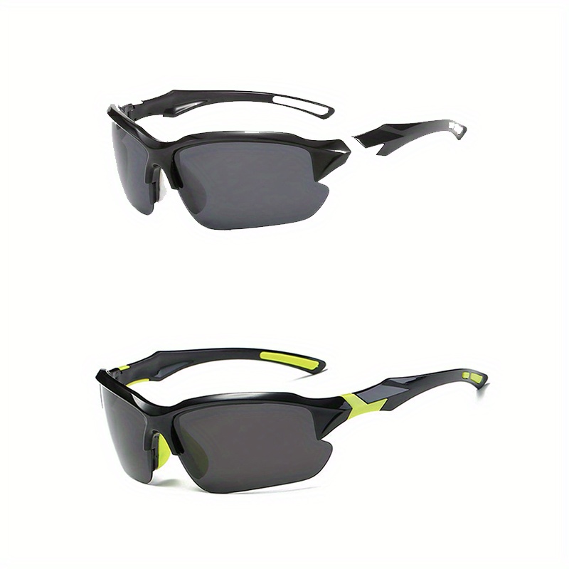 XL Large Men Super Dark Lens Black Sunglasses Sport Running Fishing Golf  Driving