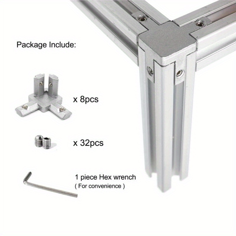 Aluminium 2020 Corner Bracket Fittings Connector Angle - Temu