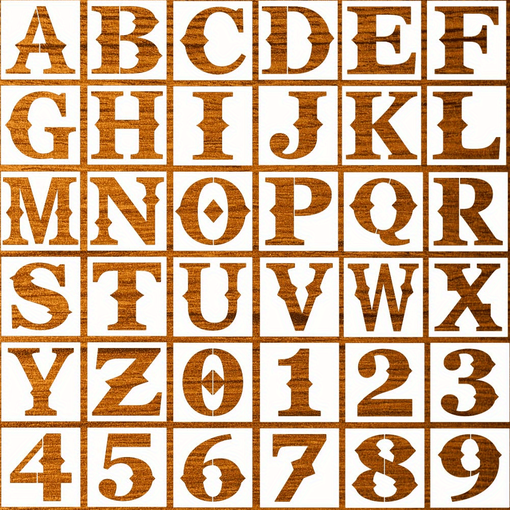Alphabet Letter Stencils Reusable Plastic Letter Stencils - Temu