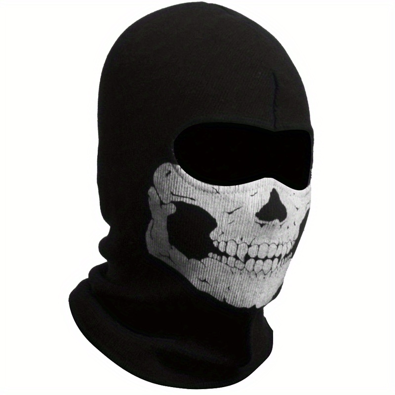 Balaclava Tactical Skull Motorcycle Full Face Ski Mask,Winter Windproof for  Running Riding,Outdoor Sports Such as Uv Protection, Cycling, Running