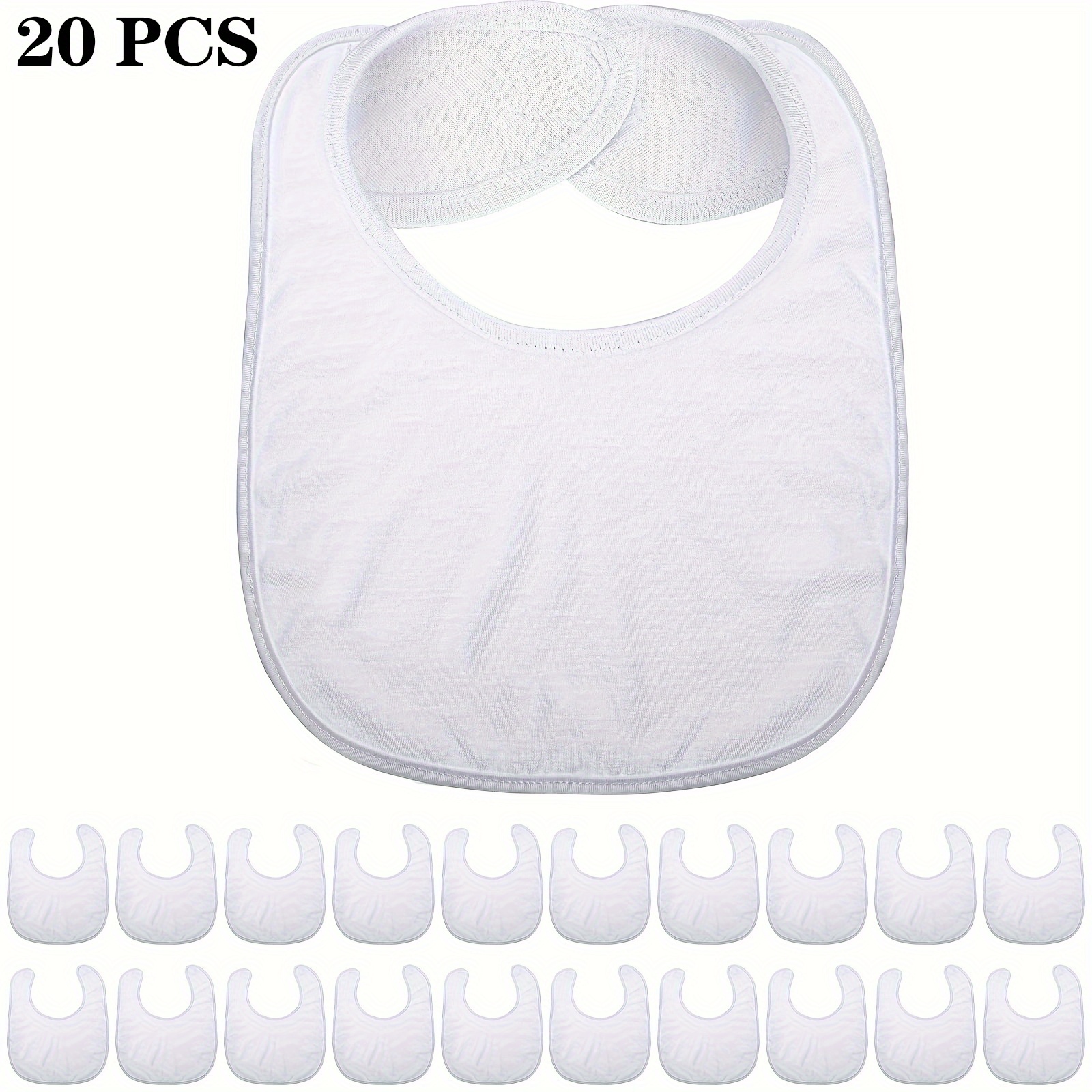 Blank top baby bibs