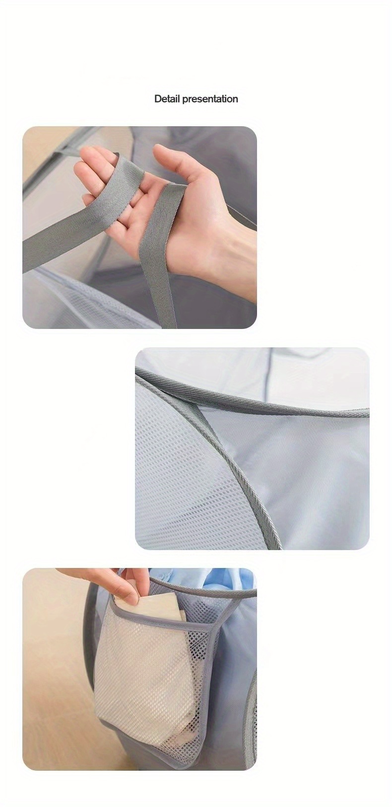 Portable 2/3 Compartments Laundry Bag Foldable - Temu