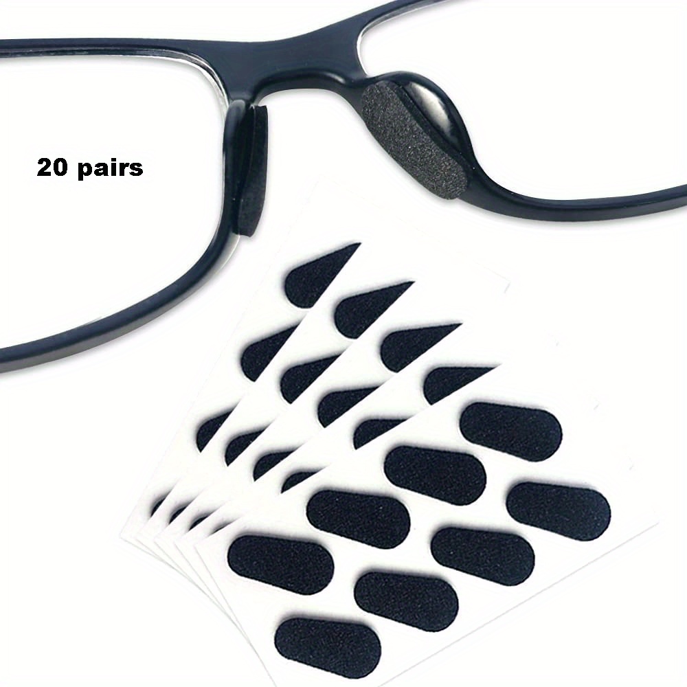 40pcs Weicher Schaumstoff Nasenpolster Selbstklebende Brille Eva Nasenpads  Anti-Rutsch-Brille Nein Make-up Nasenpads Brille Nosepads
