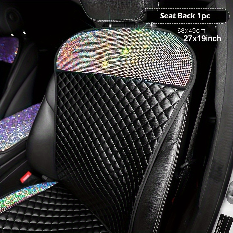 Bling Car Seat Cover Set Car Seat Backrest Car Seat Headrest - Temu