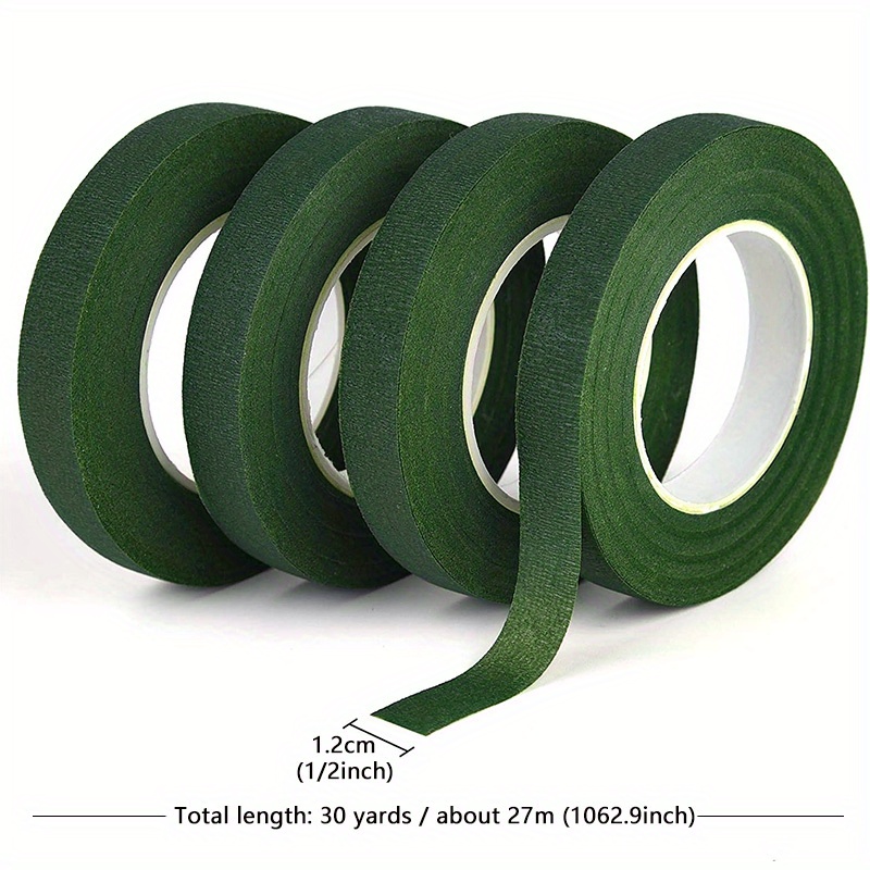 dark green floral tape assort colors