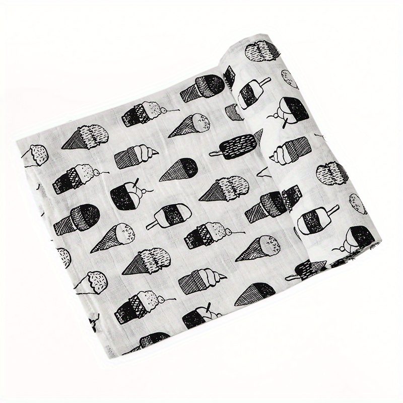 Newborn Cotton Cartoon Print Blanket, Soft & Skin-Friendly