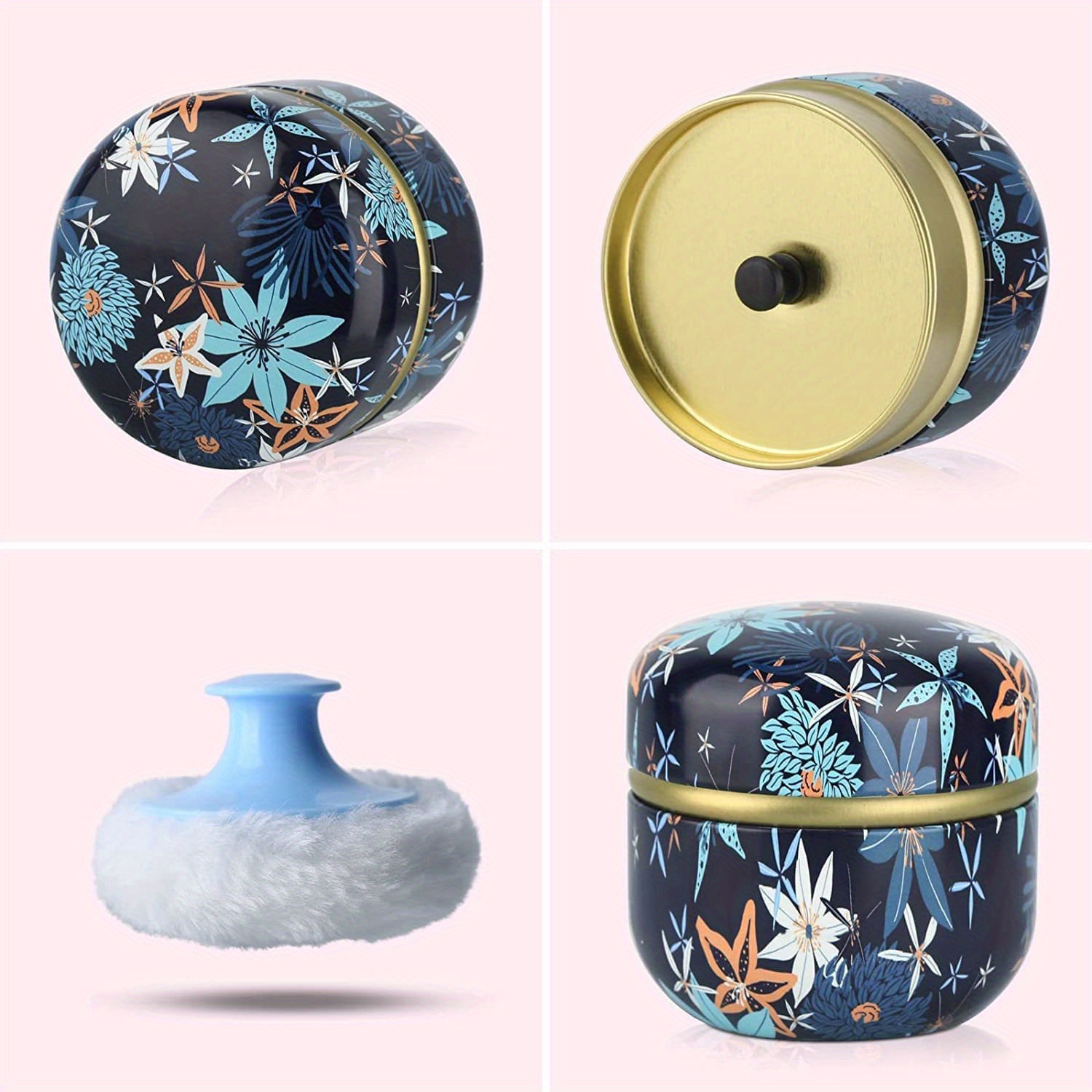 Travel friendly Powder Puff Container Perfect Bath Body Care Temu