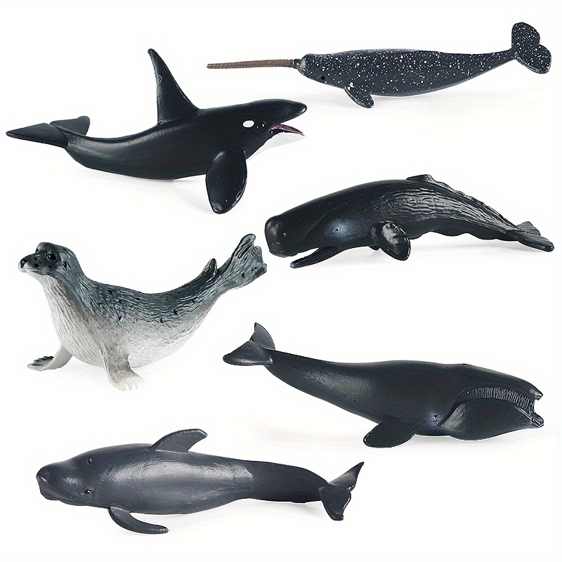 Mini Marine Life Model Simulation Animal Toy Set Shark - Temu