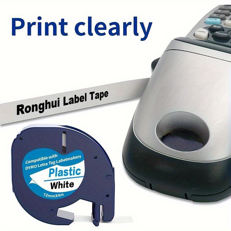 Suitable Dymo Label Printer Ribbon Dymo Tape 91201 Black - Temu